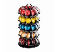 FlagShip 5 Tier Vertuo Coffee Pod Stand (50 Pods Capacity) - Black Metal