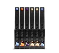 FlagShip Coffee Capsule Holders Storage Rack for Nespresso Originaline (6 Slots, Black)