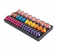 FlagShip Vertuo Pod Drawer Insert for Counter,Nespresso Pod Holder DIY Magnetic Connect Black Metal(3 Packs)