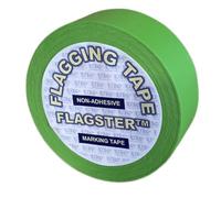 FLAGSTER Flagging Tape: GREEN non-adhesive marking tape - 30mm x 50M - forestry, construction, utilities, survey, orienteering
