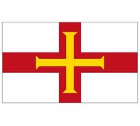 Flagtex Guernsey Flag - Premium National Flag of Guernsey in Woven Polyester with Metal Eyelets (5ft x 3ft (150cm x 90cm))
