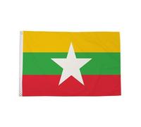 Flagtex Myanmar New Burma Small Flag 3ft x 2ft (90cm x 60cm)