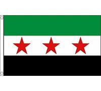 Flagtex Syria Rebel Flag 5ft x 3ft (150cm x 90cm)