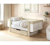 Flair Alfie Wooden Toddler Bed White & Oak