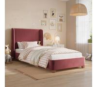 Flair Alma Single Winged Headboard Bed in Pink Flair Pink Single
