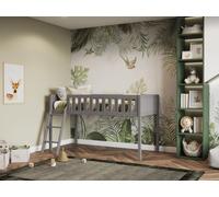 Flair Bea Shorty Mid Sleeper Cabin Bed in Grey | Size: Junior Flair Grey Junior