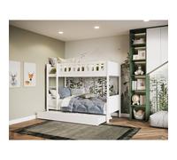 Flair Bea 2 Sleeper White Bunk Bed with Trundle - Size: Single - Wilko