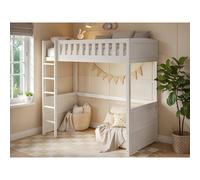 Flair Bea Wooden High Sleeper in White | Size: Single Flair White Single