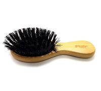 Flair Brush 100% Pure Small Boar Bristle Soft Hair Brush Mini - Bamboo Handle