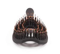 Flair Brush 'Knot Not Now' Vent Boar Bristle & Nylon Pin Detangling Curved Vent Hair Brush with Soft Touch Handle for Blow Drying