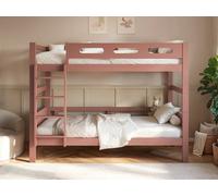 Flair Elijah Pink Detachable Wooden Bunk Bed - Size: Single - Wilko
