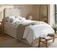 Flair Furniture Flair Ellis Single Bed With Trundle Beige Woven, Cream