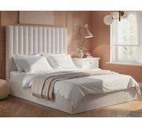 Flair Everley Boucle Ottoman Bed in Cream | Size: King Flair Cream King