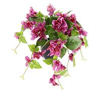 Flair Flower Bougainvillea with red Pot, Treble Bush, Vine, Textile, Plastic Plant Trees, Artificial, Decoration, Flowers, Fuchsia, 60x40x40 cm