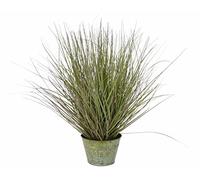 Flair Flower Pot Made of zinc Bush, tuft, Art, Solitaire Grass, Decorative, Artificial Plant, Plastic, metal, Green/red, Grasbusch