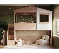 Flair Furnishings Dreamland House Staircase Midsleeper Oak