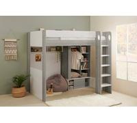 Flair Hampton High Sleeper Bed with Wardrobe in White | Size: Single Flair White Single