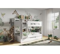 Flair Interstellar Wooden Bunk Bed - White