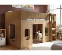 Flair Lino Playhouse Mid Sleeper Bed Oak