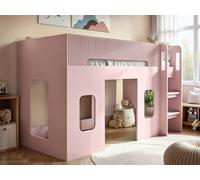 Flair Lino Playhouse Mid Sleeper Bed Pink