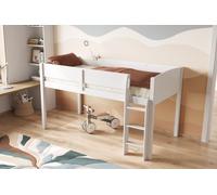 Flair Loop Mid Sleeper Cabin Bed in White | Size: Single Flair White Single