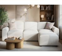 Flair Manon Boucle 3 Seater Corner Sofa in Cream Flair Cream