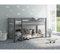Flair Noomi Nora Midi Wooden Midsleeper Frame Only - Grey