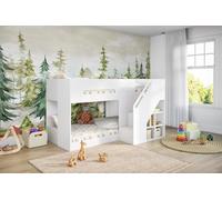 Flair Phobo Staircase Low Bunk White