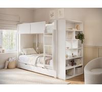 Flair Ruby Wooden Bunk Bed With Storage White