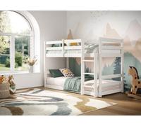 Flair Shasha Low Shorty Wooden Bunk Bed (75X175Cm) - White