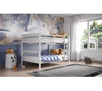Flair Tetrad Detachable Wooden Bunk Bed - White