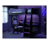 Flair Ultimate Violet Gaming High Sleeper Charcoal & Purple | Size: Small Double Flair Purple Small Double