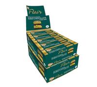 Flair Viral Dubai Pistachio Chocolate Bar 24 Pack - Dubai Chocolate Bars Pistachio Kunafa, Delicious Snack, Pistachio Cream, Baked Kunafa, Bulk Buy 24 Bars (1.32kg)