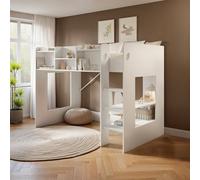 Wizard Mid High Sleeper Bed Flair White Single