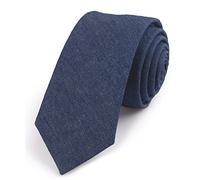 Flairs New York Flannel and Tweed Collection Bow Tie & Pocket Square Matching Set - Blue - Neck Tie Only