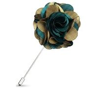 Flairs New York Gentleman's Essentials Premium Handmade Flower Lapel Pin Boutonniere, Pack of 1 Pin, Alloy Steel, no gemstone