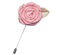 Flairs New York Gentleman's Essentials Premium Handmade Flower Lapel Pin Boutonniere, Pack of 1 Pin, Alloy Steel, no gemstone