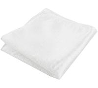 Flairs New York Gentleman's Essentials Weekend Casual White Pocket Square - White -
