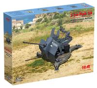 Flak 38 WWII German AA Gun 1:35 Plastic Model Kit ICM