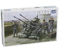 Flak38 WWII German Flakvierling 38 Quad 20Mm Aa Gun 1:35 Plastic Model Kit