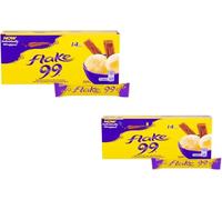 Flake 99 Chocolate Bars - 8.2x14 Individually Wrapped Pieces (2 Packs)