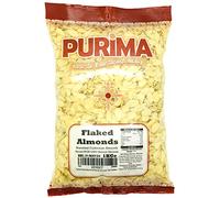 Flaked Almonds 1kg - 100% Natural Raw Sliced Blanched Almond Flakes 1 kg - Large Bulk Bag Premium Quality Blanch Almond Slices Slice Nut - Ideal for Baking Cakes Cereal Topper - Non GMO Vegan - PURIMA