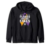 Flakes before Fakes - Psoriasis Awareness Zip Hoodie