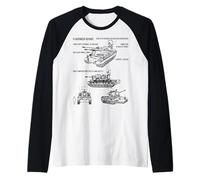 Flakpanzer Gepard Anti-Aircraft Tank SPAAG T-Shirts Gift Raglan Baseball Tee
