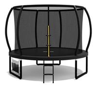Flamaker Garden Trampoline for Children, 7.5ft/10ft/12ft/14ft Trampoline Outdoor Safety net and Padded Poles for Children Indoor Outdoor Fitness,Maximum up to 150 kg