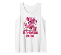 Flamazing Blake Pink Flamingo Tropical Beach Trip Women's Tank Top