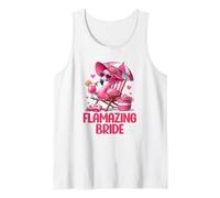 Flamazing Bride Pink Flamingo Tropical Beach Trip Women's Tank Top