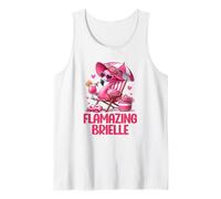 Flamazing Brielle Pink Flamingo Tropical Beach Trip Women's Tank Top