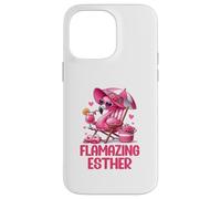 Flamazing Esther Pink Flamingo Tropical Beach Trip Women's Case for iPhone 14 Pro Max