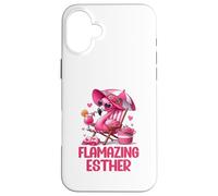 Flamazing Esther Pink Flamingo Tropical Beach Trip Women's Case for iPhone 16 Plus